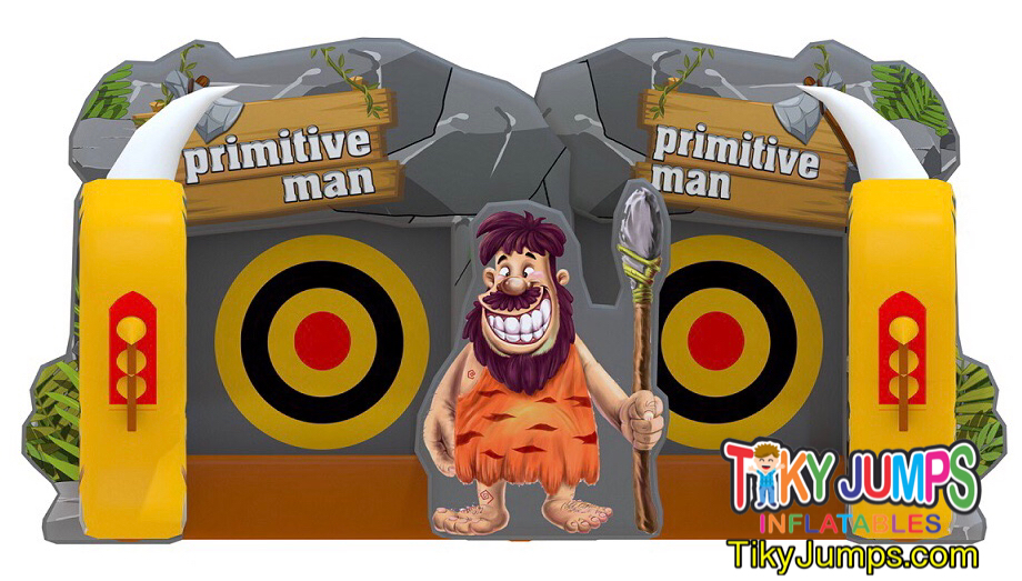Primitve Man Ax Throwing Inflatable Game